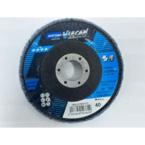 NORTON VULCAN FLAP DISC - INOX - 115 x 22.23 MM - GRIT 40 - ZIRCONIUM