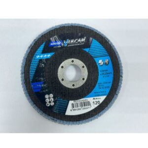 NORTON VULCAN FLAP DISC - INOX - 125 x 22.23 MM - GRIT 120 - ZIRCONIUM